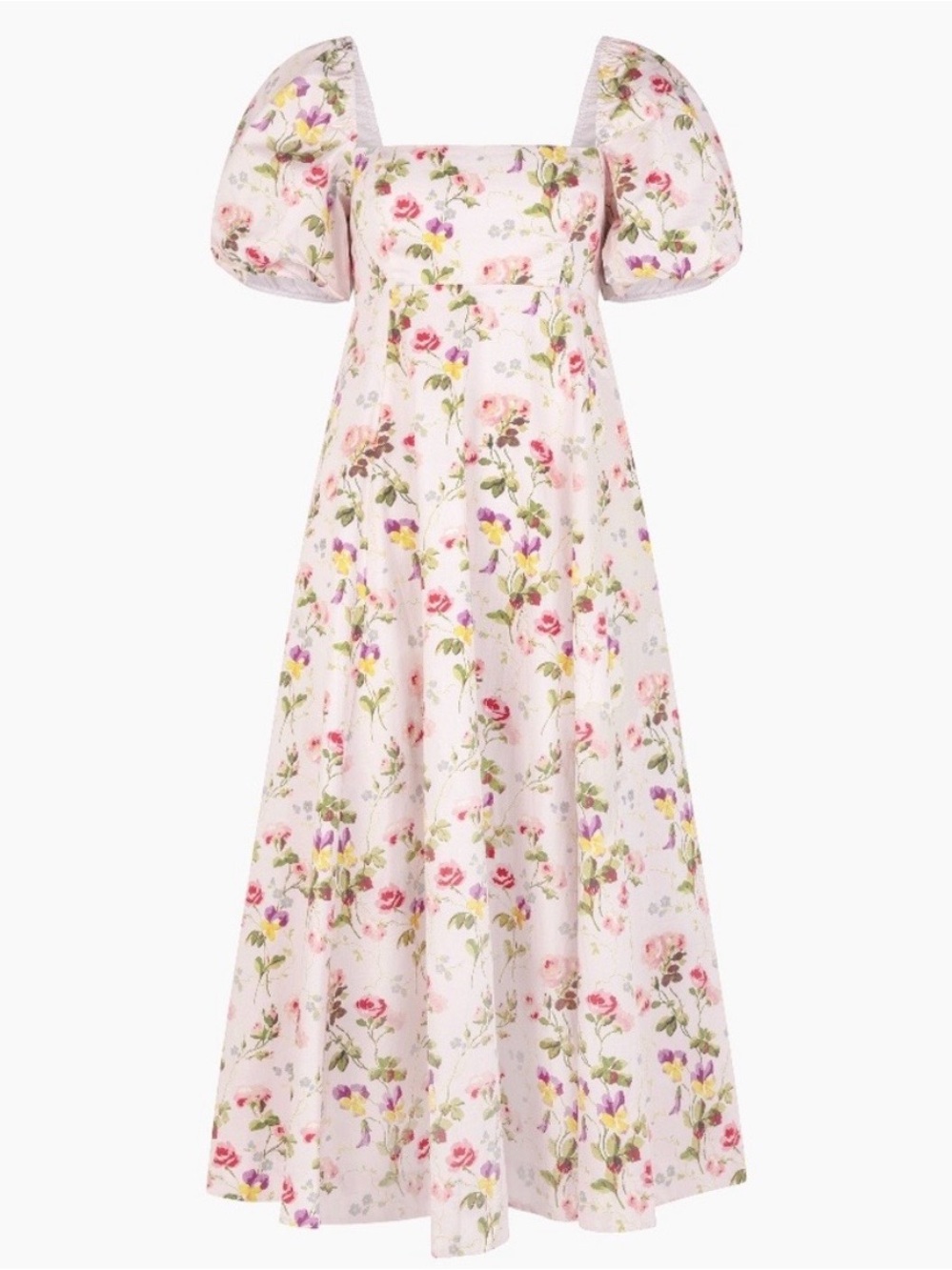 Hill House Matilda nap dress in pink bluebonnet print